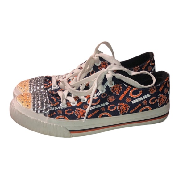 Chicago Bears Custom Bling Sneakers - Picture 11 of 13